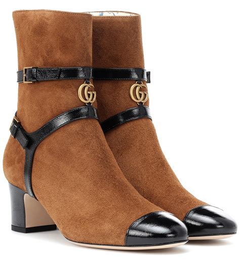 gucci brown ankle boots|Gucci ankle boots women.